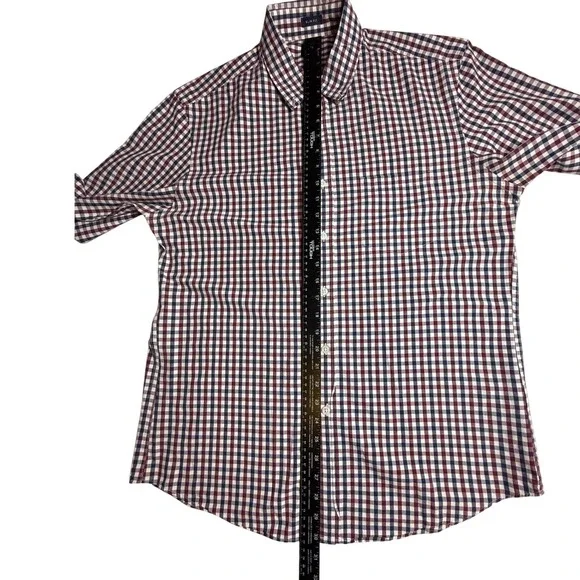J. Crew Flex Slim Fit Gingham Check Button Down Shirt Men Large Red Blue Green - Picture 6 of 6